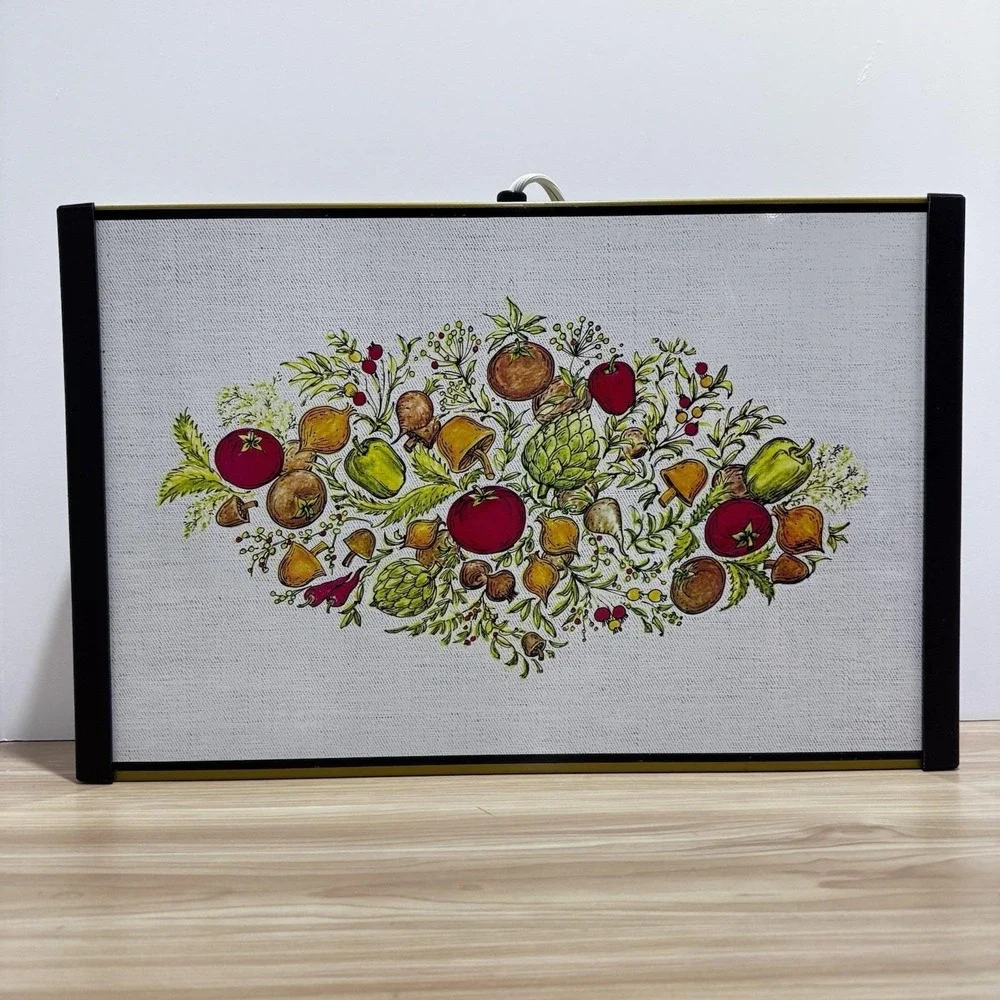 Vintage Warm O Tray Electric Food Warming Model #60 Spice of Life Pattern WORKS